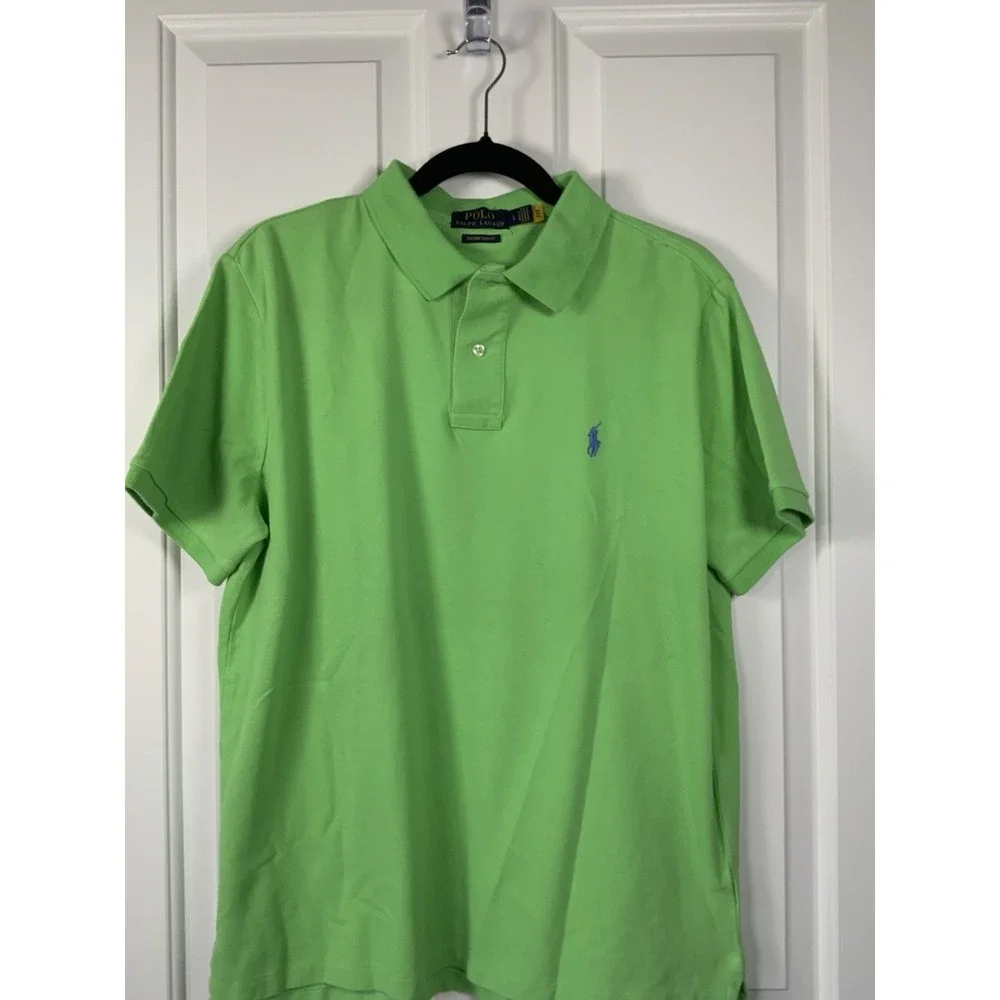 Ralph Lauren Men's Polo‎ Golf Shirt, Size LG, Green, Cotton